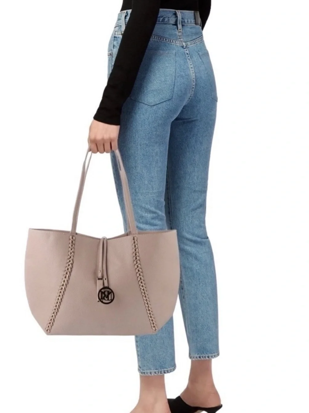 Badgley Mischka Pebbled Leather LuxuryTote